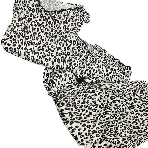 Sonoma Leopard Print Women's Sleepwear Set size medium excellent see pics - Picture 1 of 2